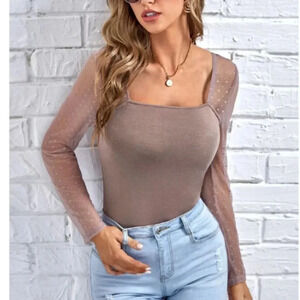 💕2 for $15  Mesh Sleeve Longsleeves💕